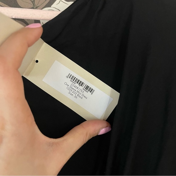 NWT ALEXANDRE VAUTHIER One Sleeve Mini Dress in black size 2 - Picture 9 of 9